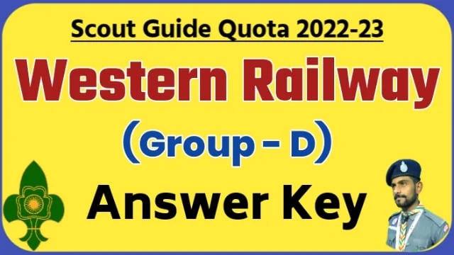 Western Railway Scout Guide Quota Written Exam Group - D