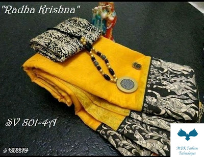 RADHA KRISHNA CHANDERI COTTON SAREES