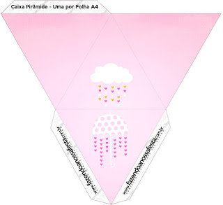 Blesing Rain for Girls Free Printable Pyramid Box.