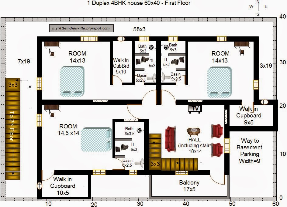 My Little Indian  Villa 5 3 houses in 60x40 South facing 