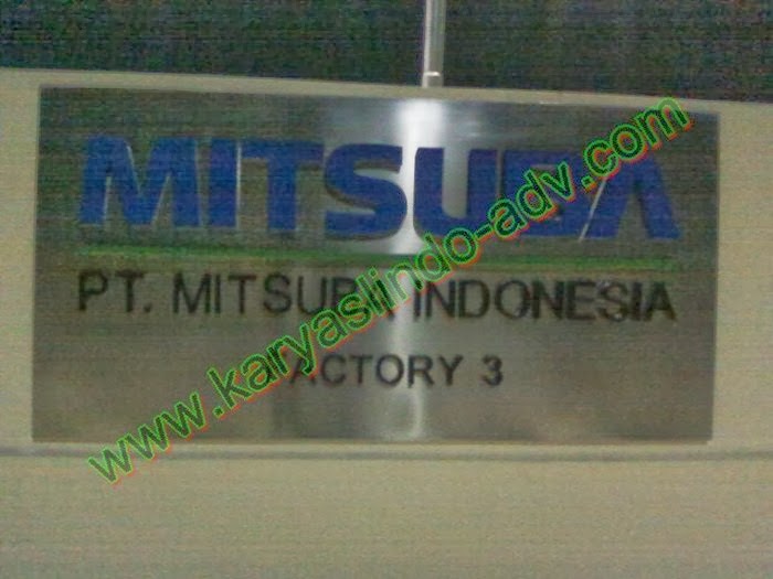 HURUF TIMBUL STAINLESS STEEL