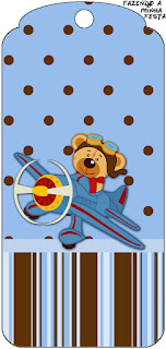 Pilot Bear Free Party Printables. 