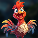 Games4King Jubilant Rooster Rescue Game