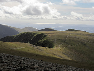 Nethermost and Dollywaggon Pikes from Helvellyn