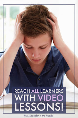 How do Video Lessons help to Reach all Learners?  Find out here!  #teaching #ideas #languagearts