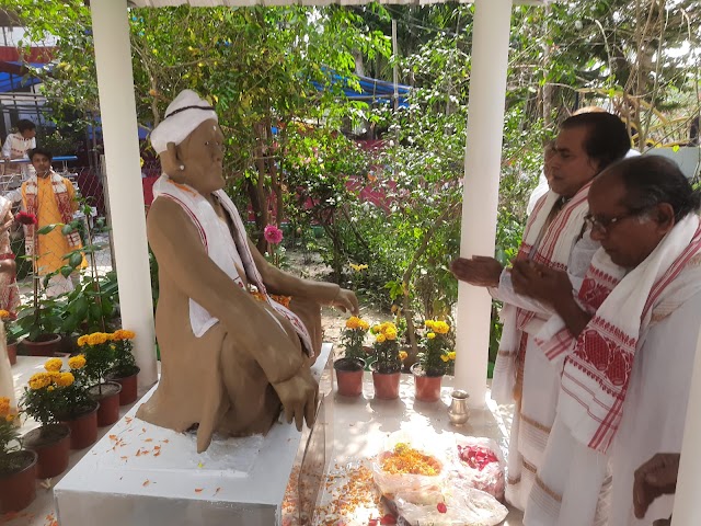 Statue of late Tirtha Nath Goswami unveiled at Sootea