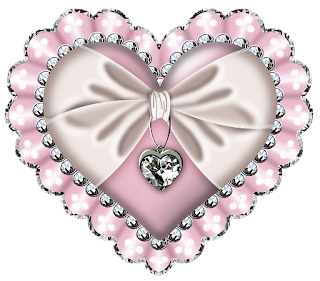 Free Printable Hearts with a Bow and Diamonds Clipart.