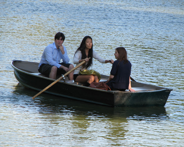 Rowing on the Lake, Central Park, New York