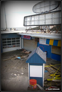 Berkeley Sweet Shop after Hurricane Sandy. View from Beachcomber Bar. January 2013. Seaside Height, NJ Hurricane Sandy