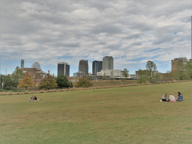 Railroad Park in November. Birmingham, Alabama, November 2020.