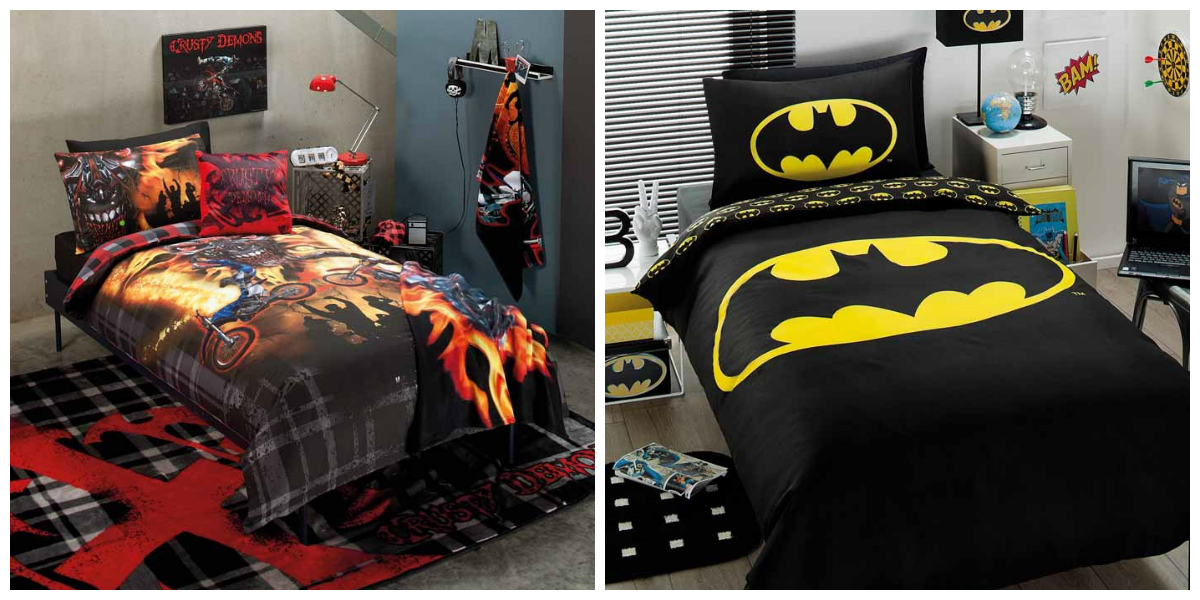 Batman Boys Single Bed Duvet Cover Set