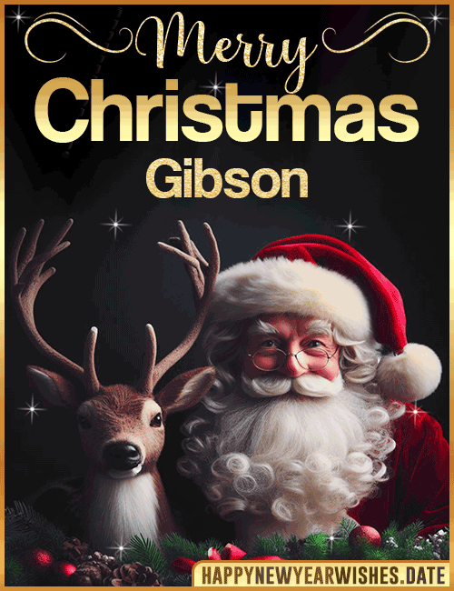 Merry Christmas gif Gibson