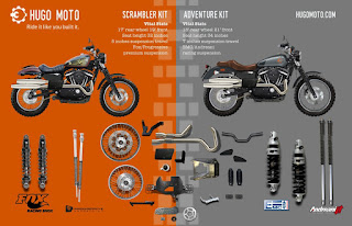 sportster scrambler and adventure kit by hugo moto