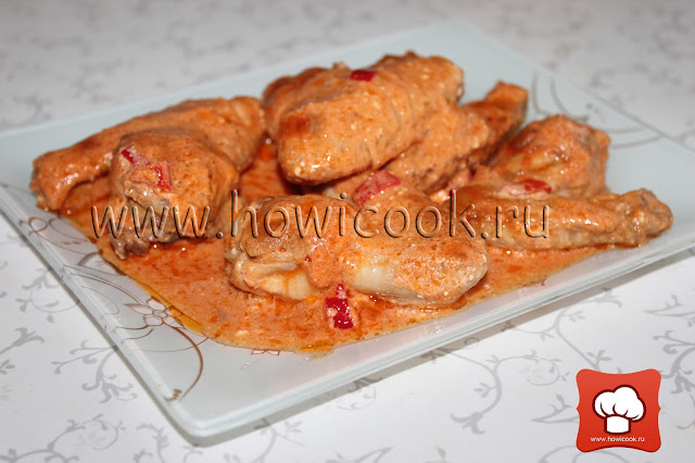 рецепт курицы в сметане