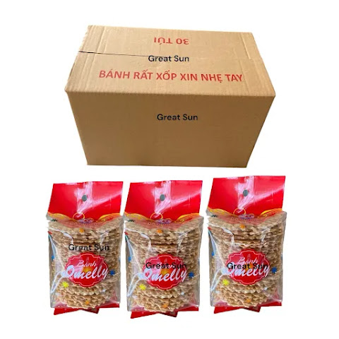 bánh kẹp mè 30 gói/ 5kg. mỗi gói 35 cái bánh