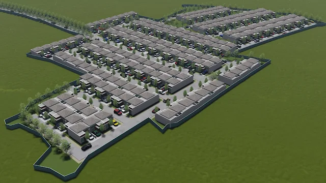 contoh gambar site plan perumahan