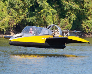 Boat Flying above water