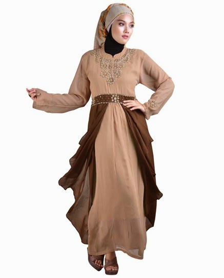 Model Baju Gamis Jaman Sekarang - Contoh Baju Gamis Model Sekarang Terbaru 2015