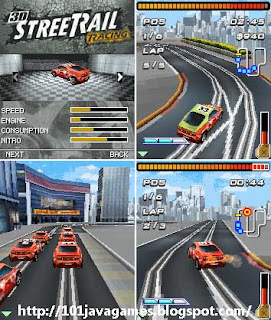 3d street rail racing screen-shot