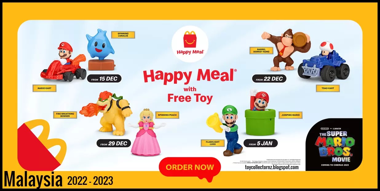 Toy Collector New Zealand: McDonalds Super Mario Bros Movie 2022-2023 Happy  Meal Toys