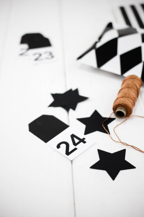 Panton Zahlenanhänger für den selbstgemachten Adventskalender Panton Zahlenanhänger für den selbstgemachten Adventskalender