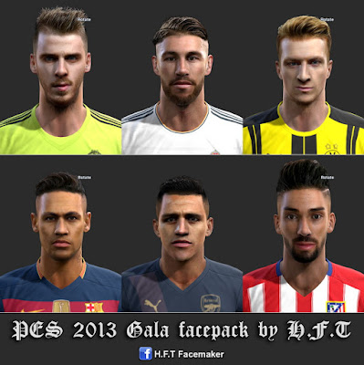 PES 2013 Gala Facepack by H.F.T