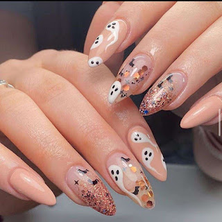 Cute Spooky Fall Nails