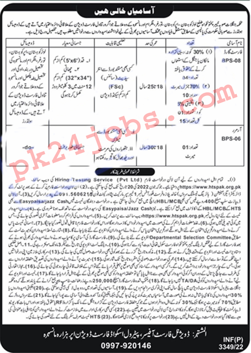 Forest Department Jobs 2022 – Government Jobs 2022