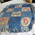 Denim quilt Farmhouse advertising patches