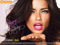 adriana lima hot photo birthday celebration, she is sending flying kiss to her fans
