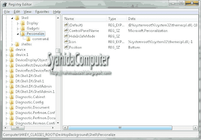 menampilkan personalize di windows 7