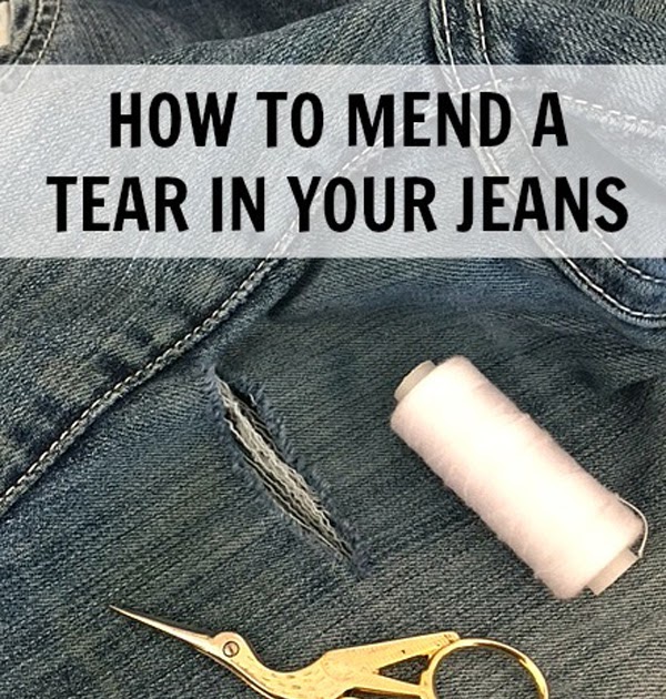 How to fix hole in crotch of jeans ~ Free-Tutorial.net