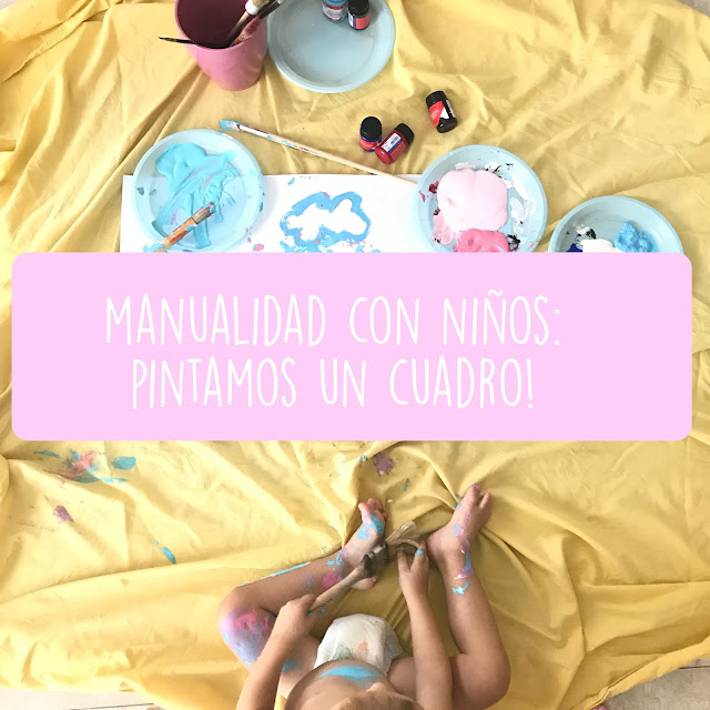 manualidad con niños cuadro itmum