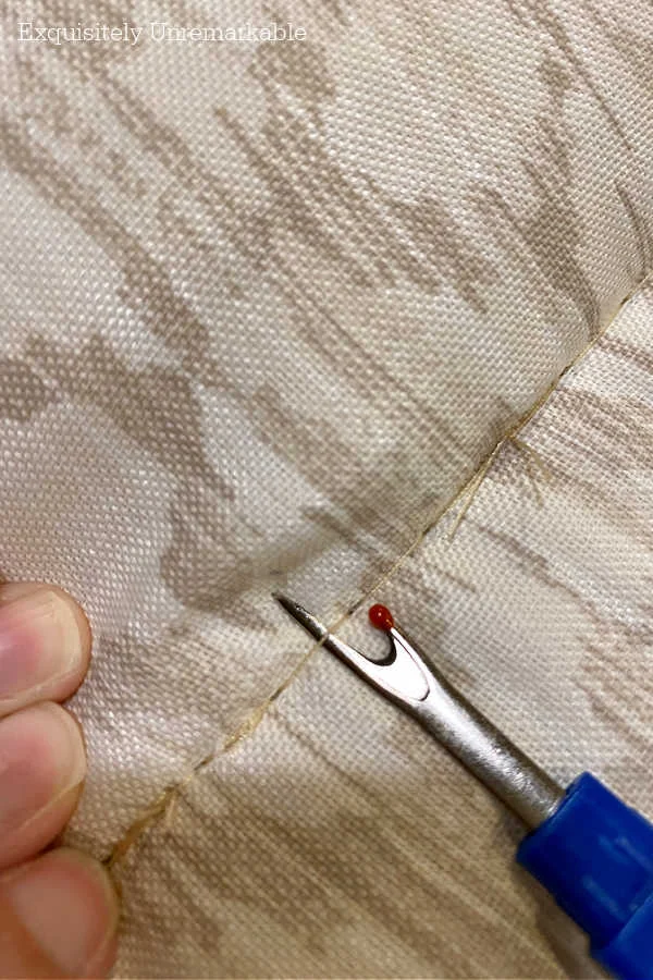 Opening Seams On Outdoor Cushions