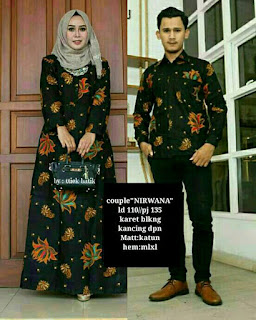 Model Baju Gamis Batik Couple