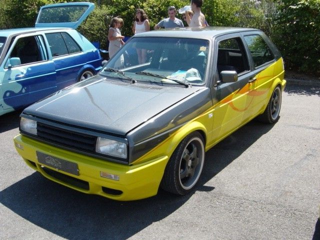 Vw golf2 tuning Black yellow vw golf2 Email ThisBlogThis