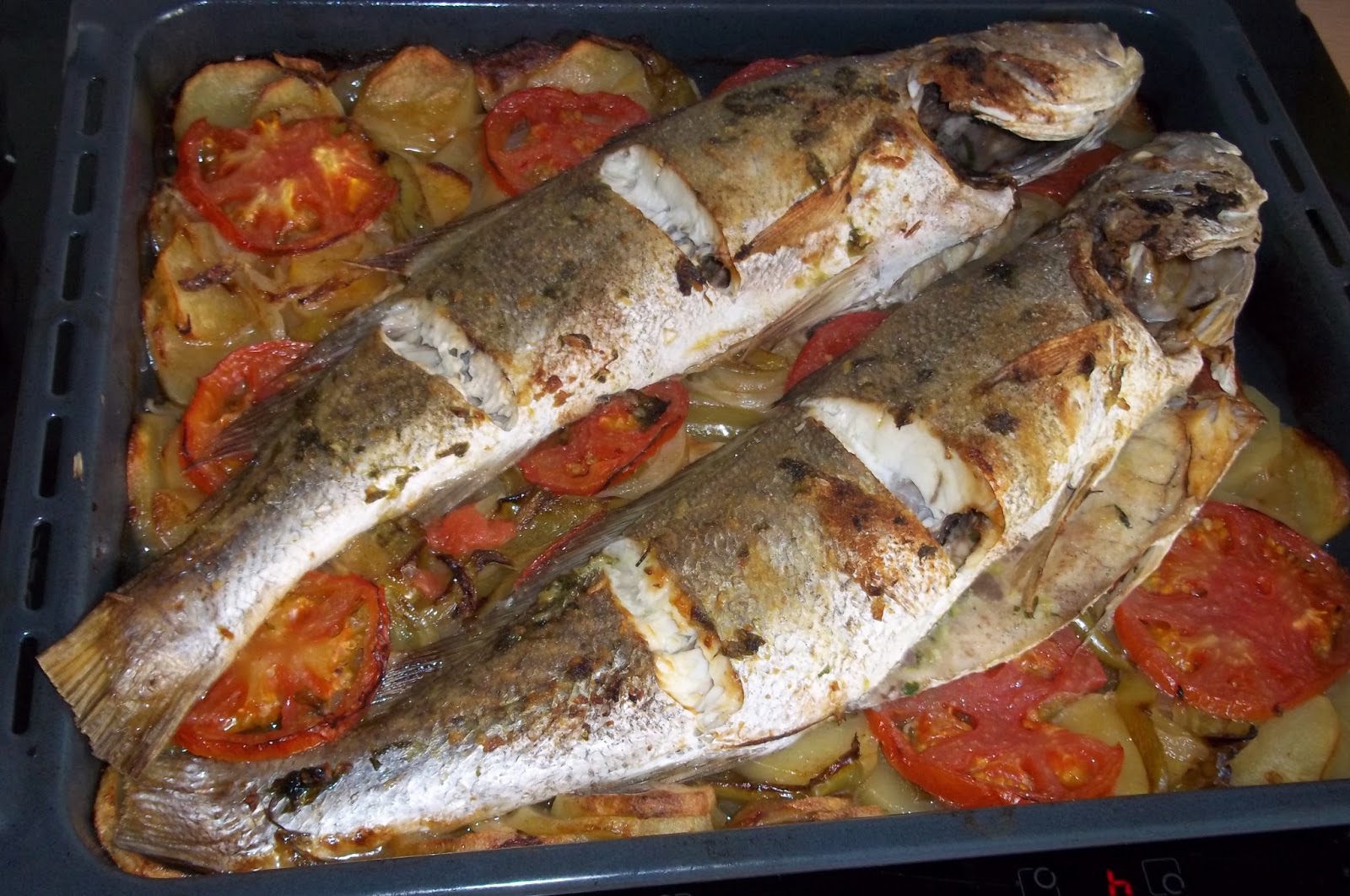 Corvina al horno - Cocinar con-Ciencia