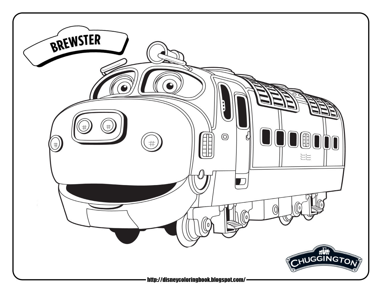 Download Disney Coloring Pages and Sheets for Kids: Chuggington 1: Free Disney Coloring Sheets