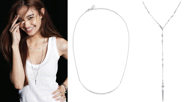  Stella & Dot Crescent Necklace + Bianca Lariat