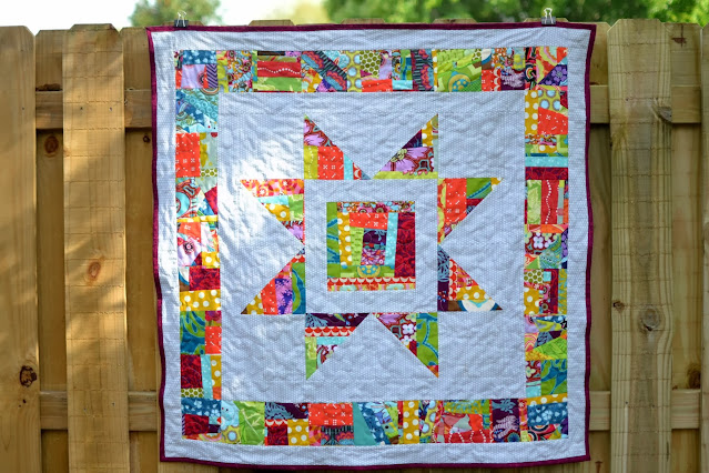 Scrappy Big Star quilt