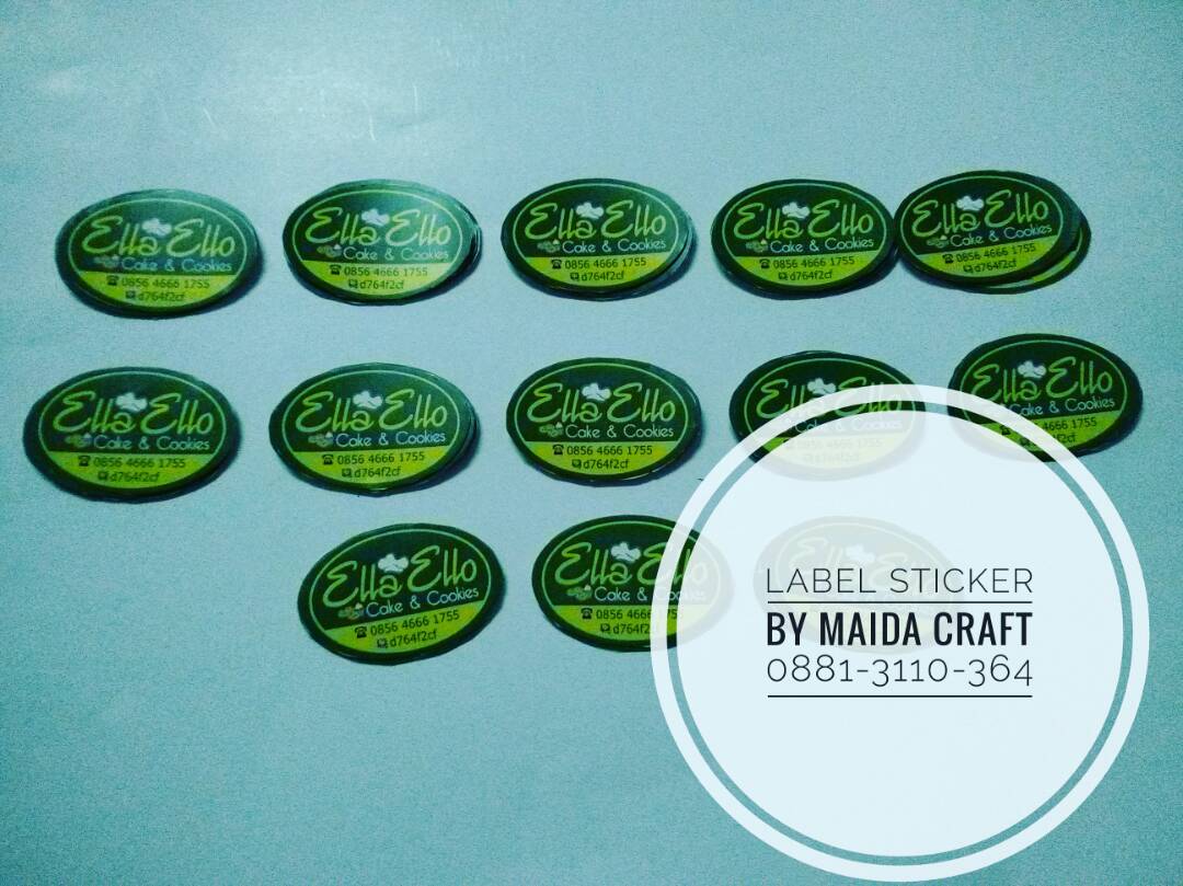 Sticker Label Toples Kue Kering  Gallery Kreatifitas