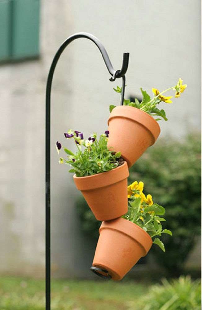 outdoor flower pot ideas pinterest Wrought Iron Flower Pot Hangers | 652 x 1000