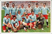 SELECCIÓN DE URUGUAY. Temporada 1927-28. Masajista, Píriz, Nasazzi, Arispe, Mazali, Gestido, Lorenzo Fernández. Urdinarán, Castro, Petrone, Cea, Cámpolo y Ernesto Figoli (entrenador ayudante). SELECCIÓN DE URUGUAY 4 SELECCIÓN DE ALEMANIA 1. 03/06/1928. Juegos Olímpicos de Ámsterdam 1928, cuartos de final. Ámsterdam, Países Bajos, estadio Olímpico: 25.131 espectadores. GOLES: 1-0: 35’, Pedro Petrone. 2-0: 39’, Pedro Petrone. 3-0: 63’, Héctor Castro. 3-1: 81’, Richard Hoffmann. 4-1: 84’, Pedro Petrone.