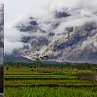 Gunung berapi tertinggi di Jawa meletus mengeluarkan asap tebal