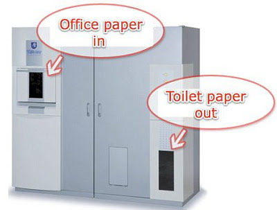 สิ่งประดิษฐ์ใหม่ เครื่องผลิต กระดาษชำระ จาก กระดาษเหลือใช้