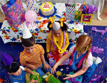 What do you need for a kids birthday party? Younger kids don't need a lot of 