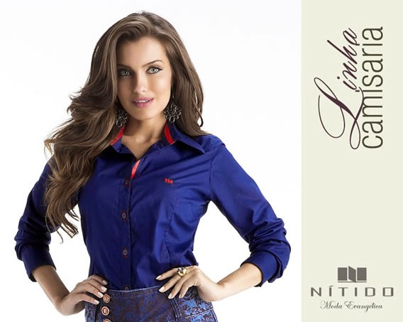 Linha de camisaria e de blusas da Nítido Moda Evangélica