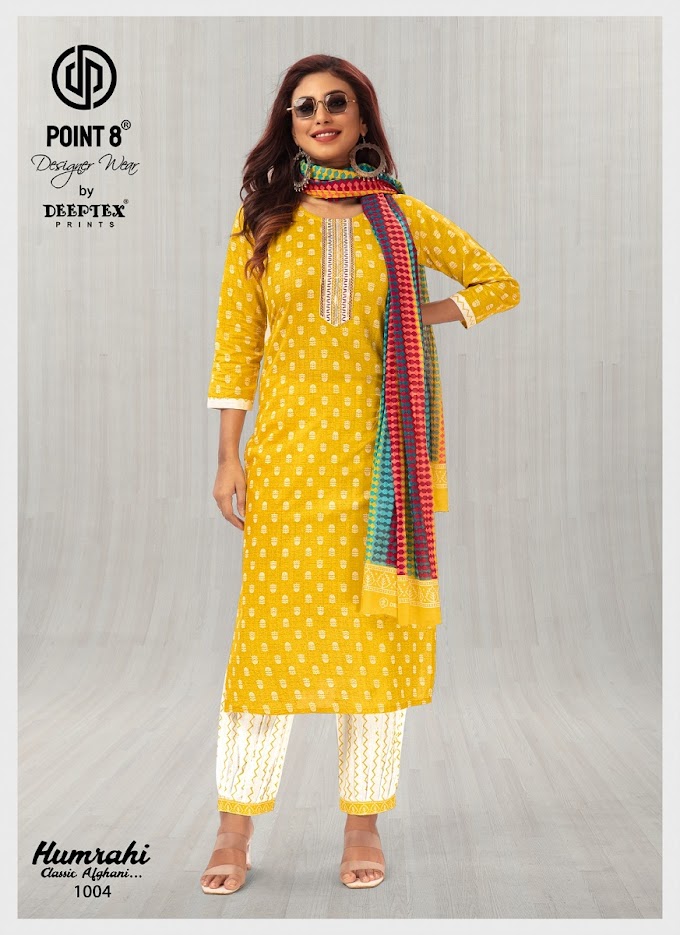 Deeptex humrahi classic Afghani readymade stitched cotton dress material