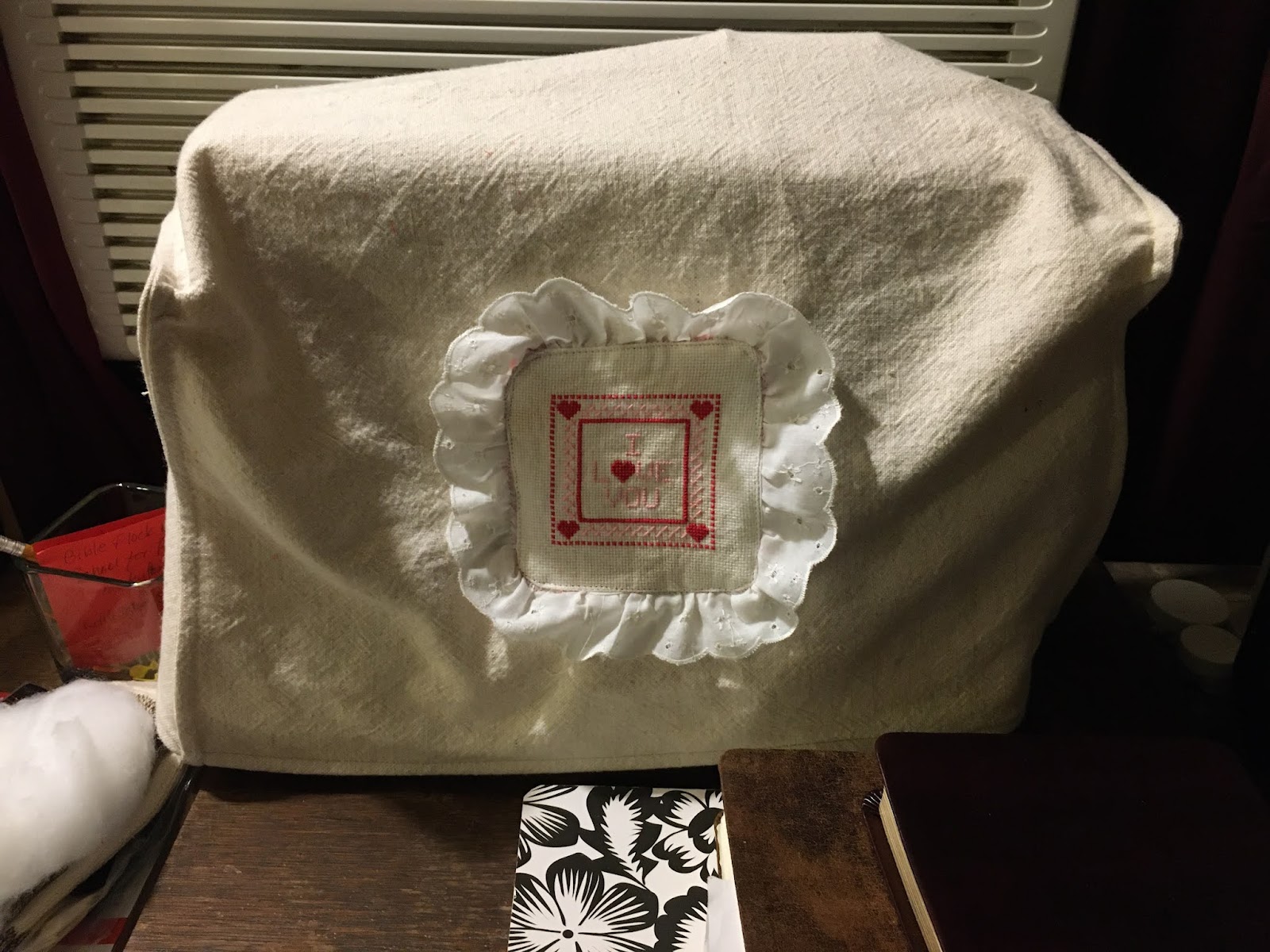 New Sewing Machine Cover with an Old Message from my Momma!