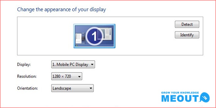 Computer में  screen size or resolution कैसे फिक्स करते हैं?